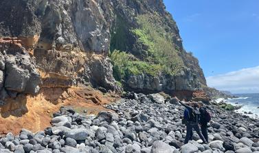 Group looking at older Terceira volcanic deposits