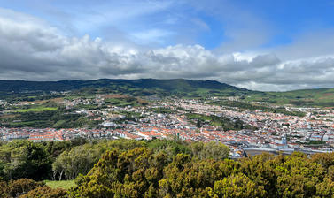 View of Angra, Terceira from Pico do Facho